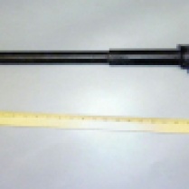 The cane gun Brian Wells used during the bank robbery. It was fashioned by hand out of wood and metal, and held one 12-gauge shotgun shell. Wells did not fire it. RICH FORSGREN/ERIE TIMES-NEWS, via FBI.