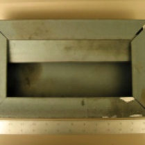 This FBI model of the bomb box shows its construction out of angle iron. ERIE TIMES-NEWS/FBI
